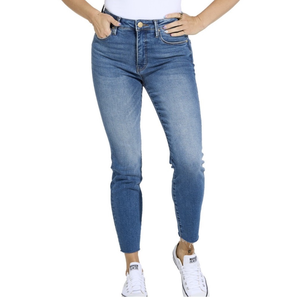 Kut From the Kloth Distressed Mid Rise Ankle Skinny Jeans 4